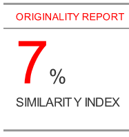 Originality report with a 7% similarity score