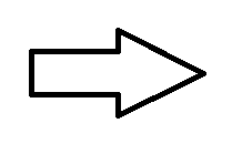 A right-pointing white arrow with a black border